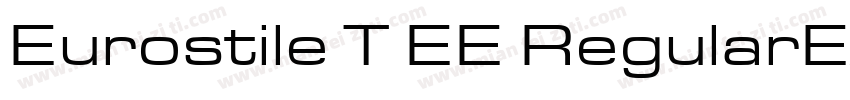 Eurostile T EE RegularExtended字体转换